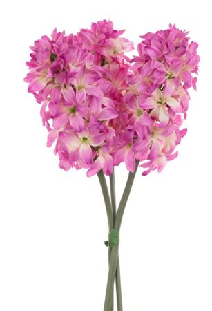 Artificial Hyacinth Bundle Pink X3 42cm