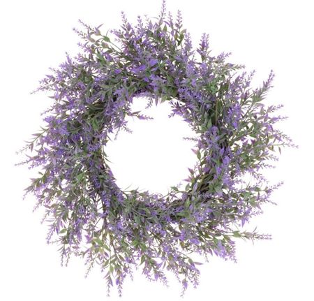 Artificial Wreath Lavender 43cm