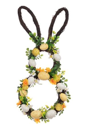 Wreath Bunny Shape With Eggs