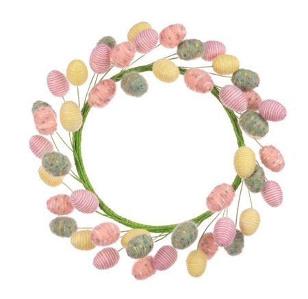 Wreath Wool Easter Egg 56cm