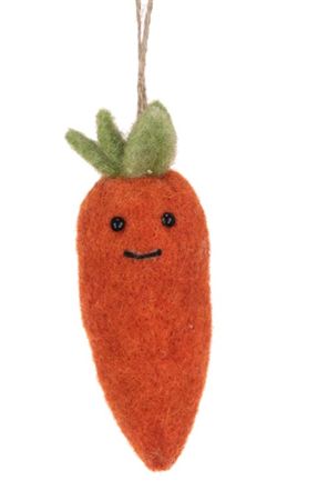 Felt Carrot Hanger 10cm