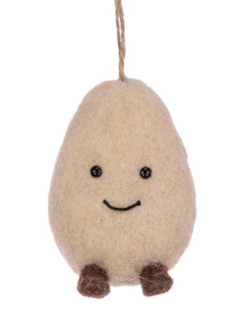 Felt Potato Hanger 9cm (pack of 3)