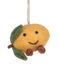 Felt Lemon Hanger 7cm (pack of 2)