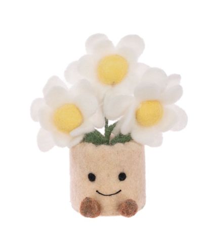 Felt Daisy Pot 18cm
