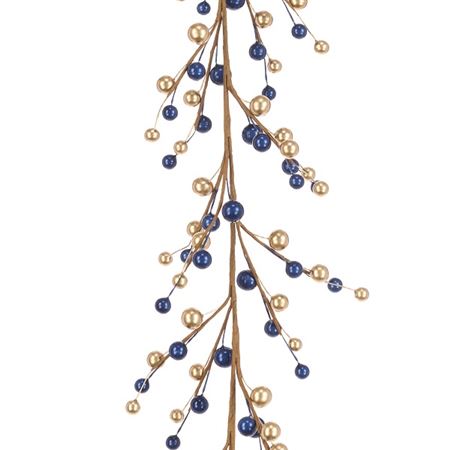 Garland Classic Berry Blue Gold 150cm