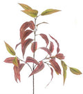 Artificial Autumn Eucalyptus Burgundy