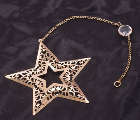 Metal Star Chain 35cm Gold