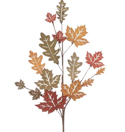 Wooden Maple & Oak Spray 76cm