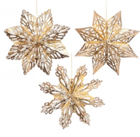 Paper Snowflake Champagne Set X3