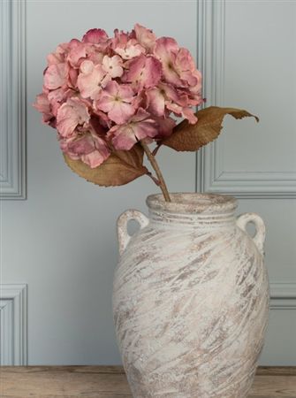 Artificial Hydrangea Stem 80cm Pink