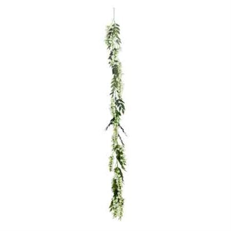 Artificial Garland Wisteria 180cm Cream