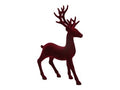 Standing Flock Deer Deep Red 22x35cm