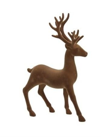 Standing Flock Deer Brown 21x13cm