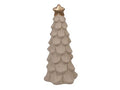 Cement Bowl Xmas Tree Beige 20x8cm