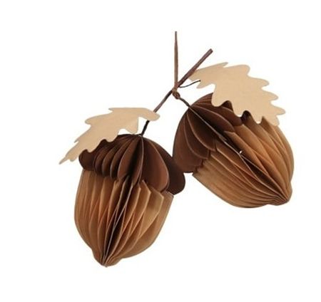 Paper Acorn Bunch 14x13cm