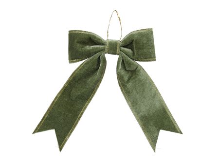 Bow Fabric 15x24cm Light Green  (PACK OF 3)