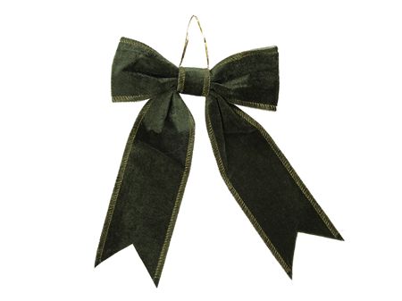 Bow Fabric 15x24cm Dark Green  (PACK OF 3)