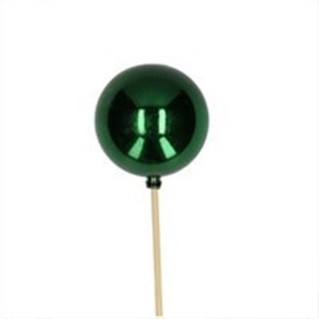 Pick Bauble 6cm Shiny Green 50cm (Pack of 25 pieces)