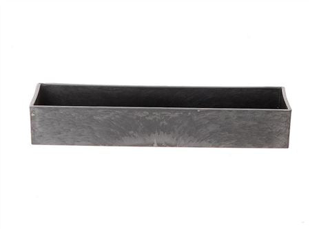 Plastic Rectangle Tray Grey 32cm (pack of 2)
