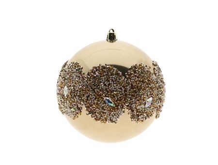 Bauble Gold With Drops 12cm