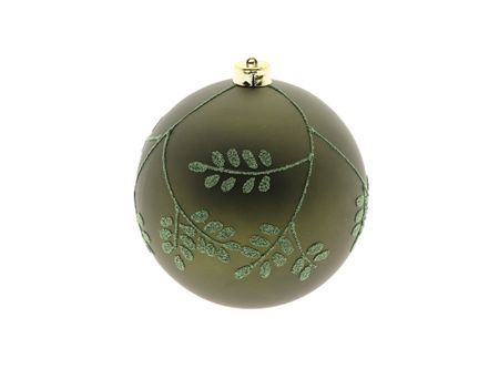 Bauble Leaf Dark Green 15cm