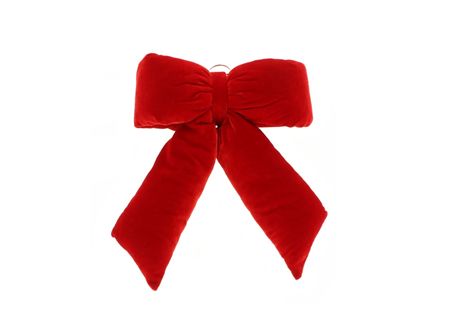Bow Cushioned Grace Red 39x31cm