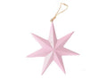 Hanging Star Shiny 16cm Pink (PACK OF 3)