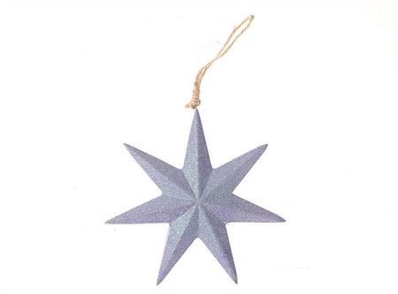 Hanging Star Shiny 16cm Purple