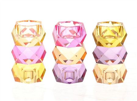 Glass Candle Holder Onaco 12cm (PACK OF 2)