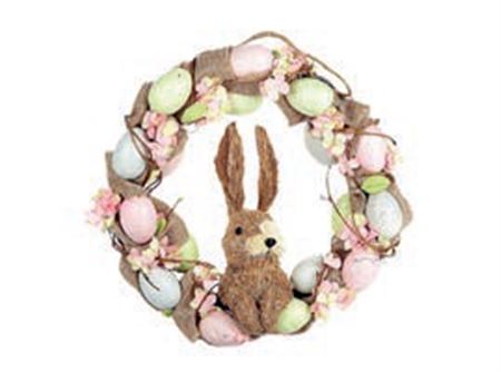 Wreath Easter Bunny 35cm