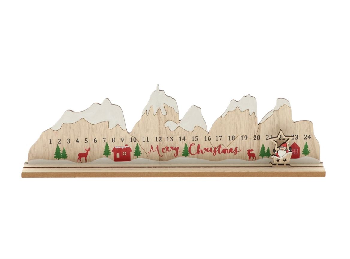 Advent Mountains 45x13cm