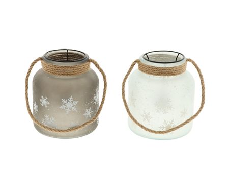 Lantern Snowflake Assorted 16.5x14cm