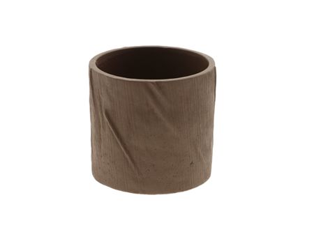 Pot Levi Round Brown 13x14cm X6