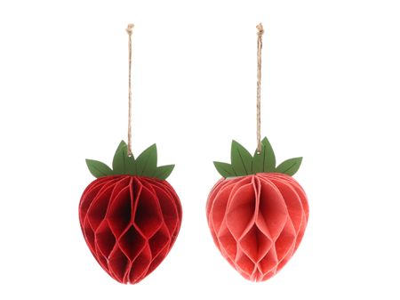 Felt Hanger Strawberry Pink 11x11x15cm (pack of 2)