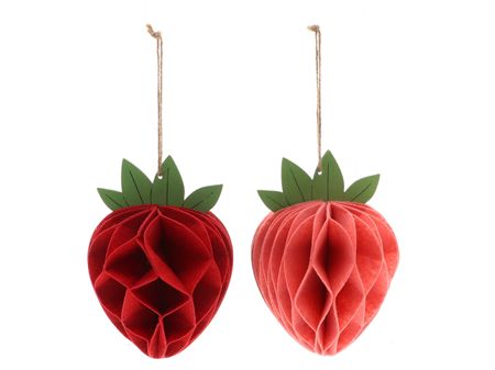 Felt Hanger Strawberry Red 14x14x20cm