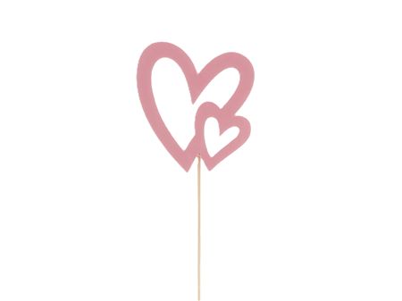 Pick Double Heart Pink 7x5x57.5cm
