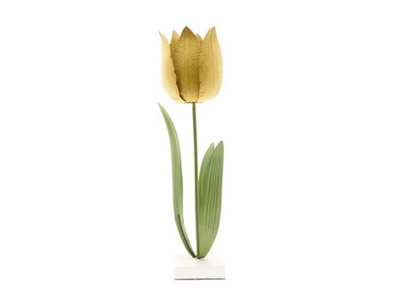Tulip On Base Yellow 64cm