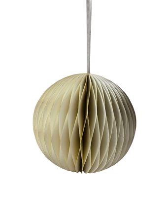 Hanging Paper Ball Ivory 24cm