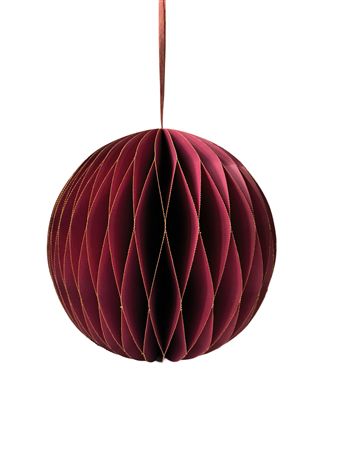 Hanging Ball Ball Red and Gold 24cm