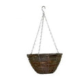 Hanging Basket Black Rattan 10 Inch (PACK OF 2)