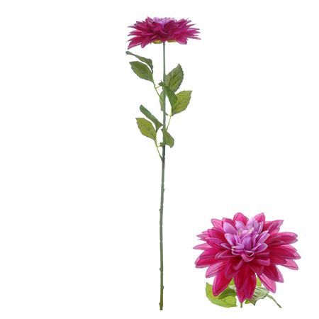 Artificial Dahlia Fuchsia 73cm (PACK OF 3)
