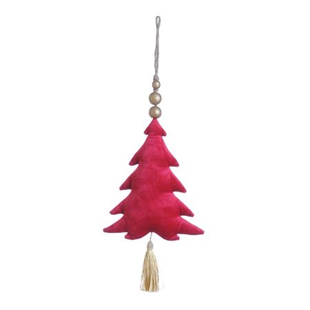 Hanger Tree Velvet 22cm Red