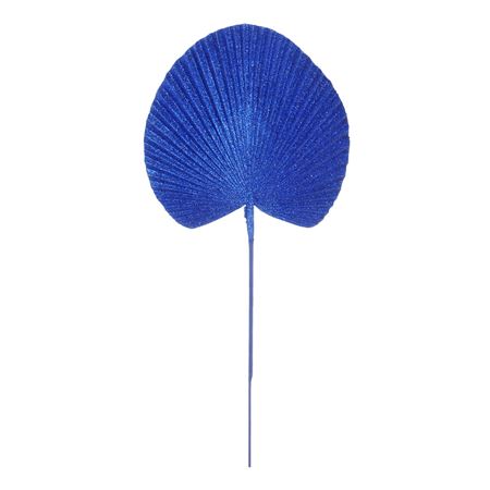Fan Palm Glitter Blue  (PACK OF 3)