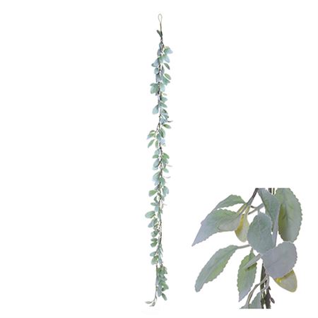 Artificial Garland Senecio Leaves 180cm