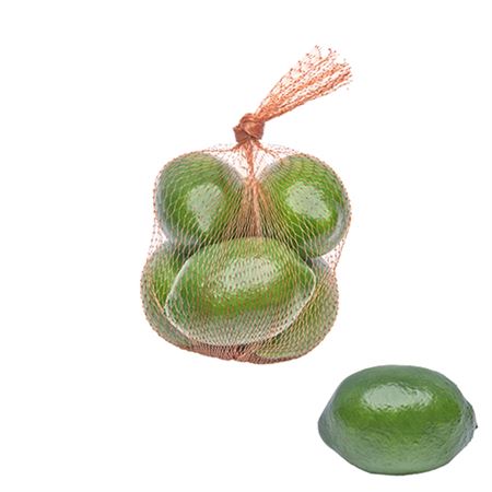 Artificial Fruit In Bag Green Lemon 15cm (PACK OF 2)
