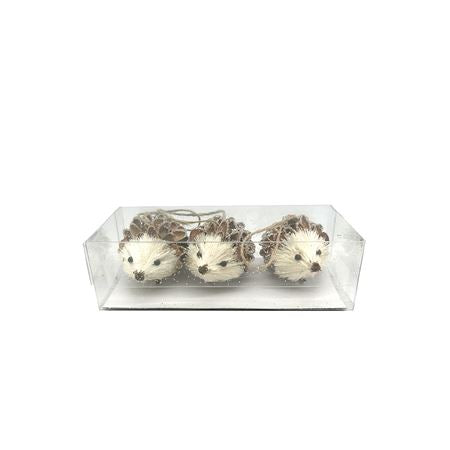Hedgehogs X3 8cm Natural