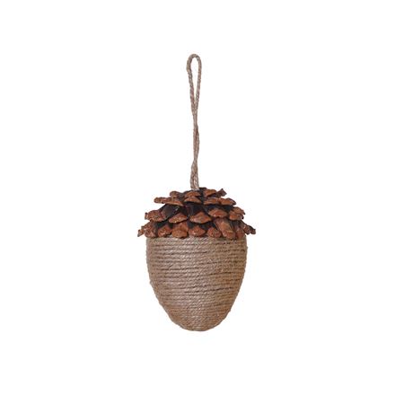 Hanger Pinecone Rope 12cm Natural