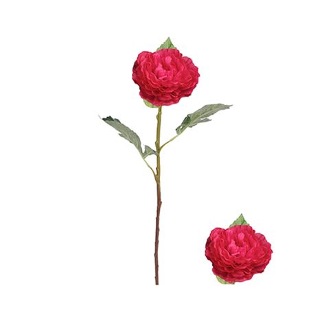 Artificial Peony Red 67cm (PACK OF 2)