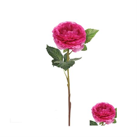 Artificial Peony Burgundy 67cm (PACK OF 2)