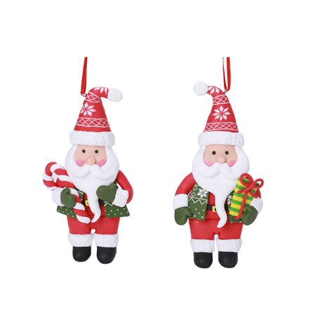 Santa Hanger Assorted 12cm